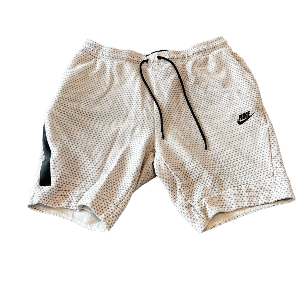 Nike Tech Fleece Men's Gray Patterned Shorts Size Large